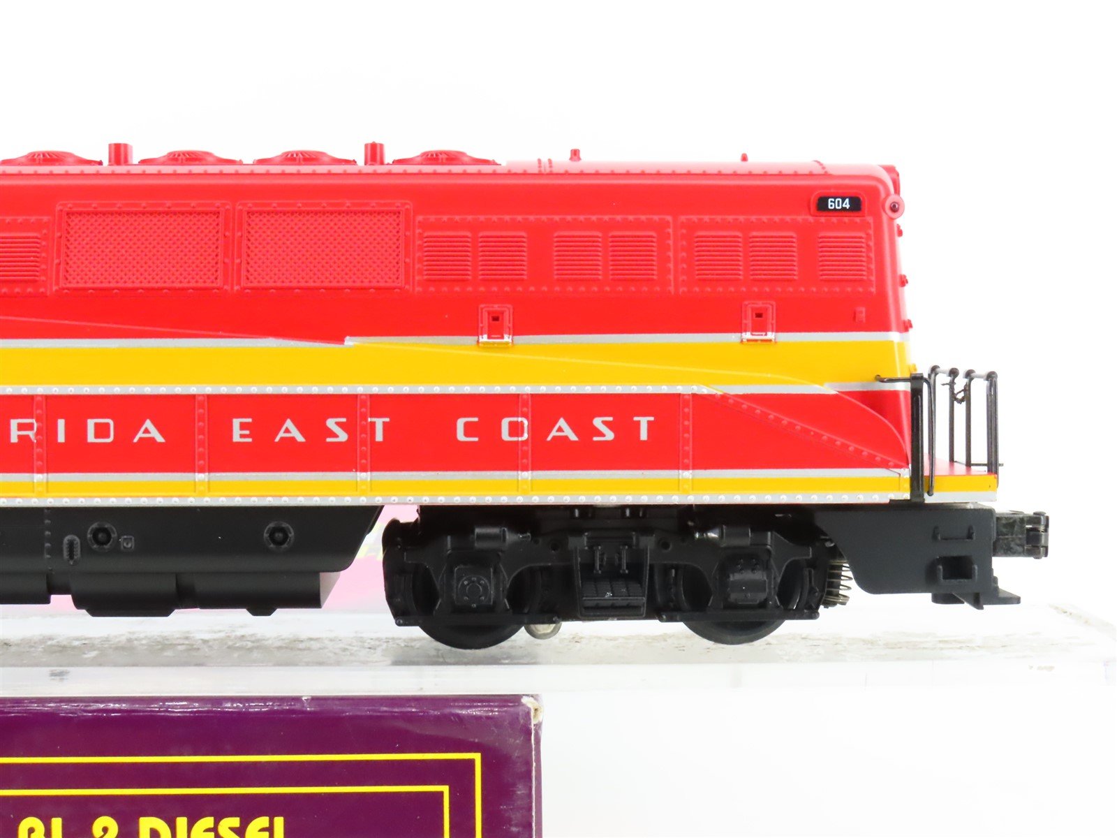 O Gauge 3-Rail MTH MT-2130LP FEC Florida East Coast BL2 Diesel #604 w/Sound