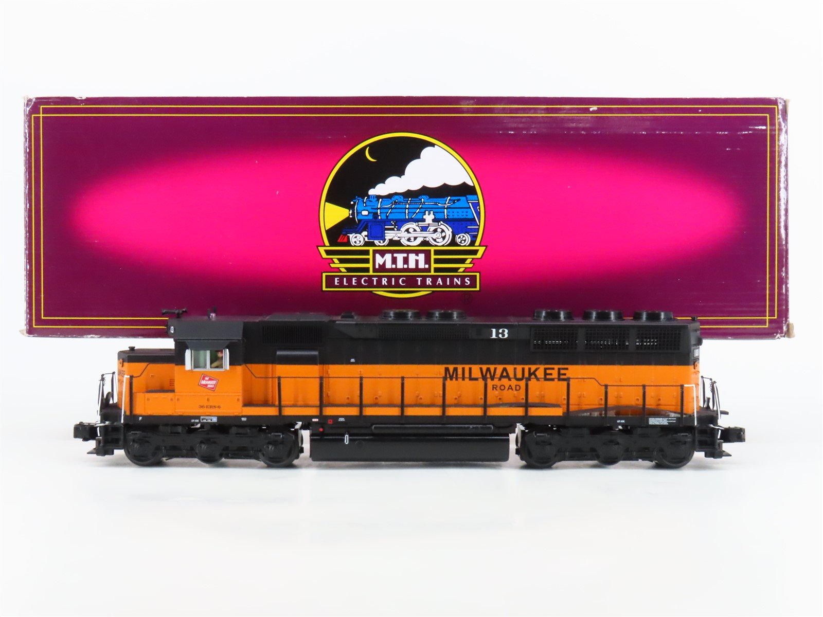 O Gauge 3-Rail MTH 20-2912-3 MILW Milwaukee Road SD45 Diesel #13 UNPOWERED