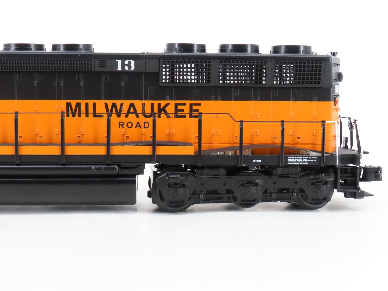 O Gauge 3-Rail MTH 20-2912-3 MILW Milwaukee Road SD45 Diesel #13 UNPOWERED