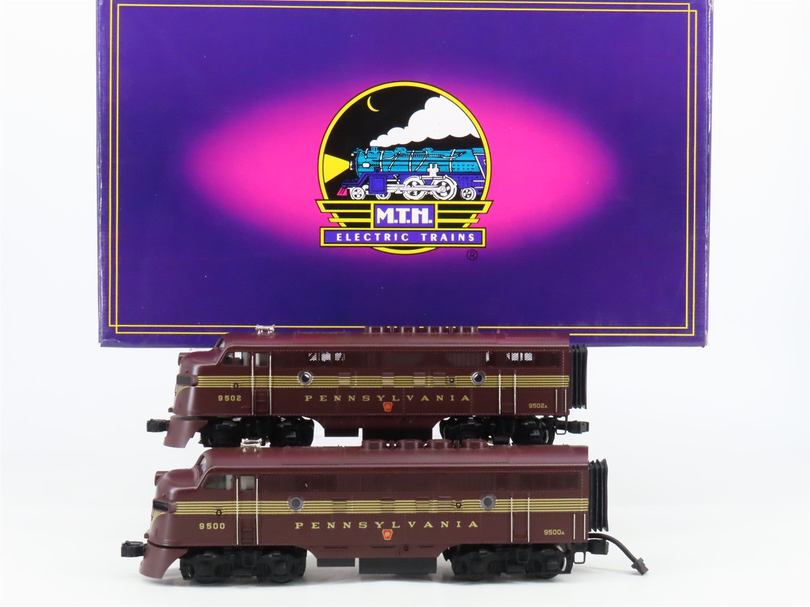 O Gauge 3-Rail MTH MT-2054LP PRR Pennsylvania F3 A/A Diesel Locomotive Set