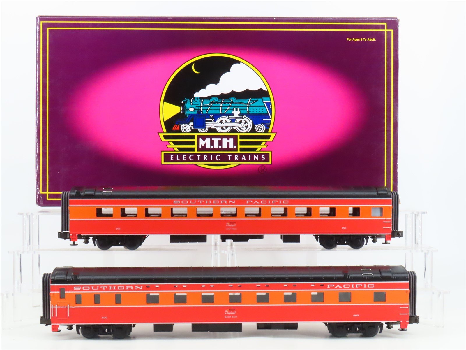 O Gauge 3-Rail MTH 20-6623 SP Southern Pacific Sleeper/Diner Passenger 2-Car Set