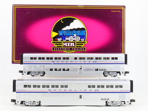 O Gauge 3-Rail MTH 20-6541 Amtrak Superliner Phase IV 70' Passenger 2-Car Set