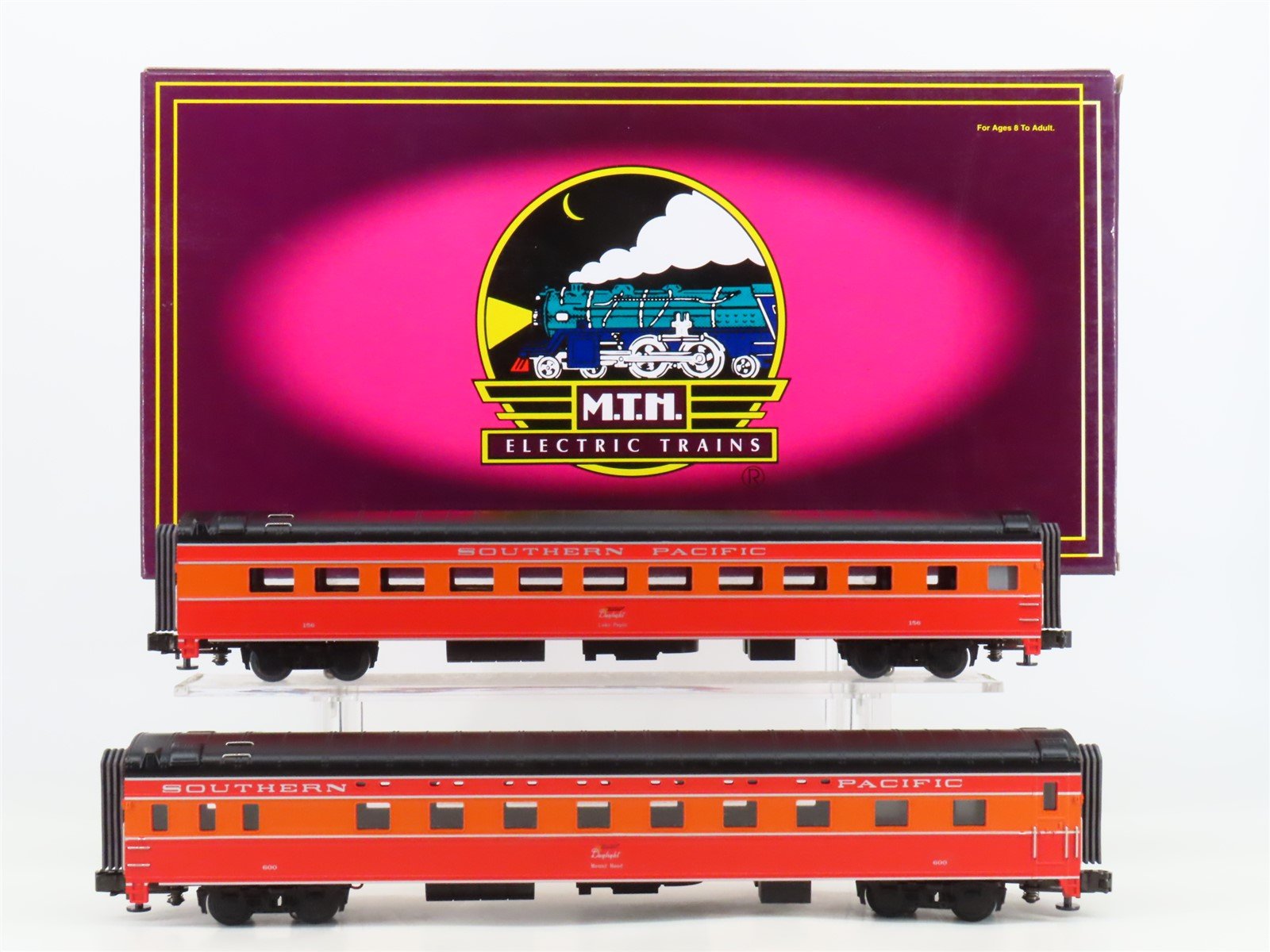 O Gauge 3-Rail MTH 20-6623 SP Southern Pacific Sleeper/Diner Passenger 2-Car Set