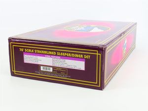 O Gauge 3-Rail MTH 20-6612 RI Golden Rocket Sleeper/Diner Passenger 2-Car Set