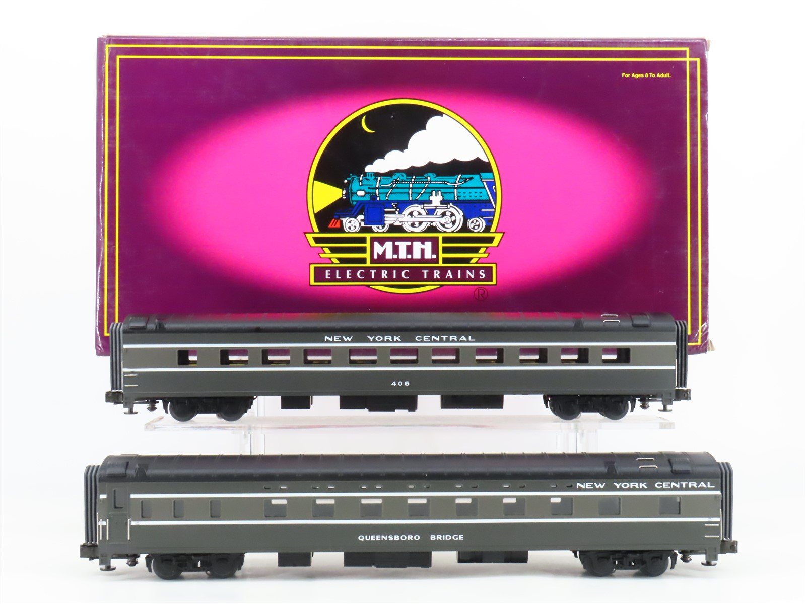 O Gauge 3-Rail MTH 20-6616 NYC New York Central System 70' Passenger 2-Car Set
