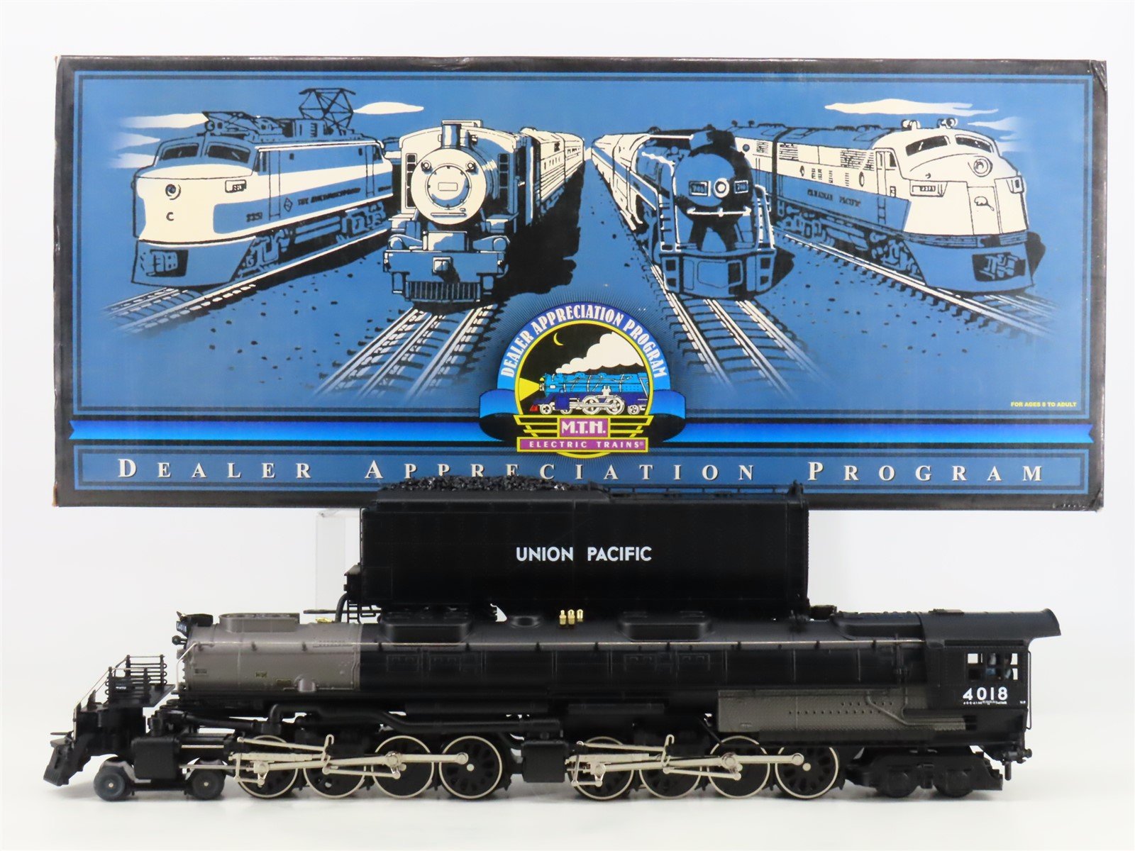 O Gauge 3-Rail MTH 20-80001a UP Railway 4-8-8-4 Big Boy Steam Loco #4018 wSound