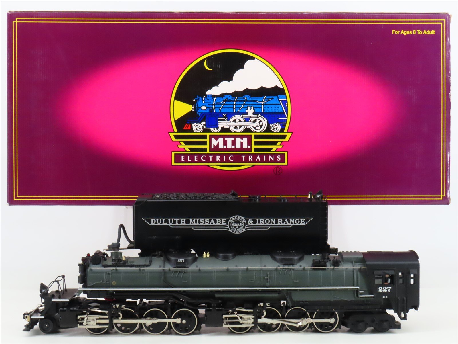 O Gauge 3-Rail MTH 20-3030-1 DM&IR Railway 2-8-8-4 Steam Loco #227 w/Sound