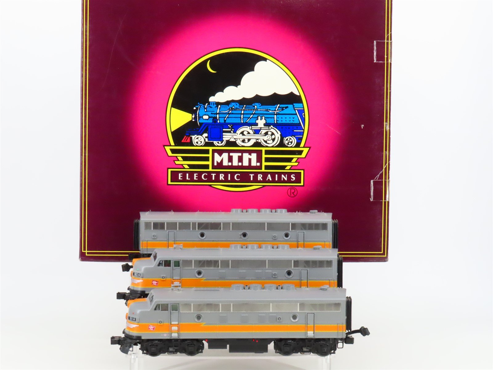 O Gauge 3-Rail MTH 20-2618-1 MILW Railway F3 A/B/A Diesel Locomotive Set