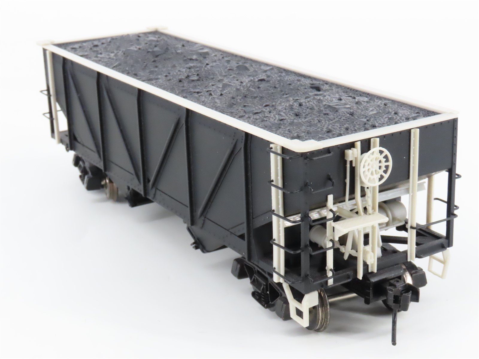 O Scale 2-Rail Atlas Undecorated 2-Bay Open Hopper Car w/Load
