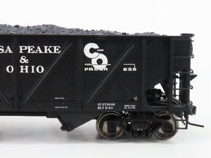 O 2-Rail Atlas C&O Chesapeake & Ohio 2-Bay Open Hopper Car #54801 w/Load