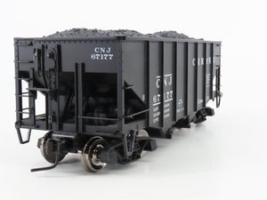 O 2-Rail Atlas CNJ Jersey Central 2-Bay Open Hopper Car #67177 w/Load