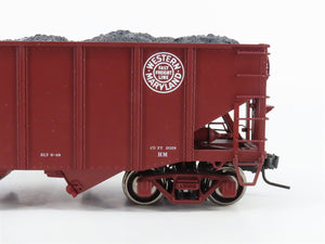 O 2-Rail Atlas WM Western Maryland 2-Bay Open Hopper Car #11890 w/Load