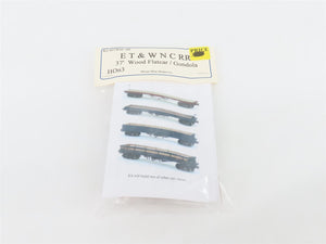 HOn3 Scale Mount Blue ETWNC-4H ET&WNC 37' Flatcar/Gondola Kit