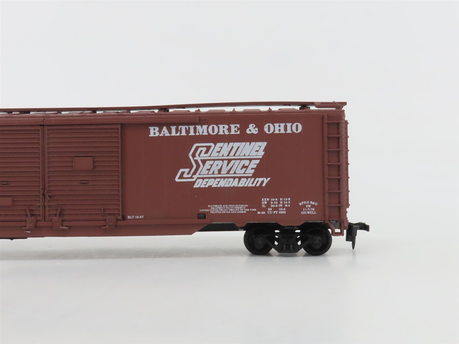 HO Scale Collectors Corner Bev-Bel 1105 B&O Baltimore & Ohio 50' Box Car #288487