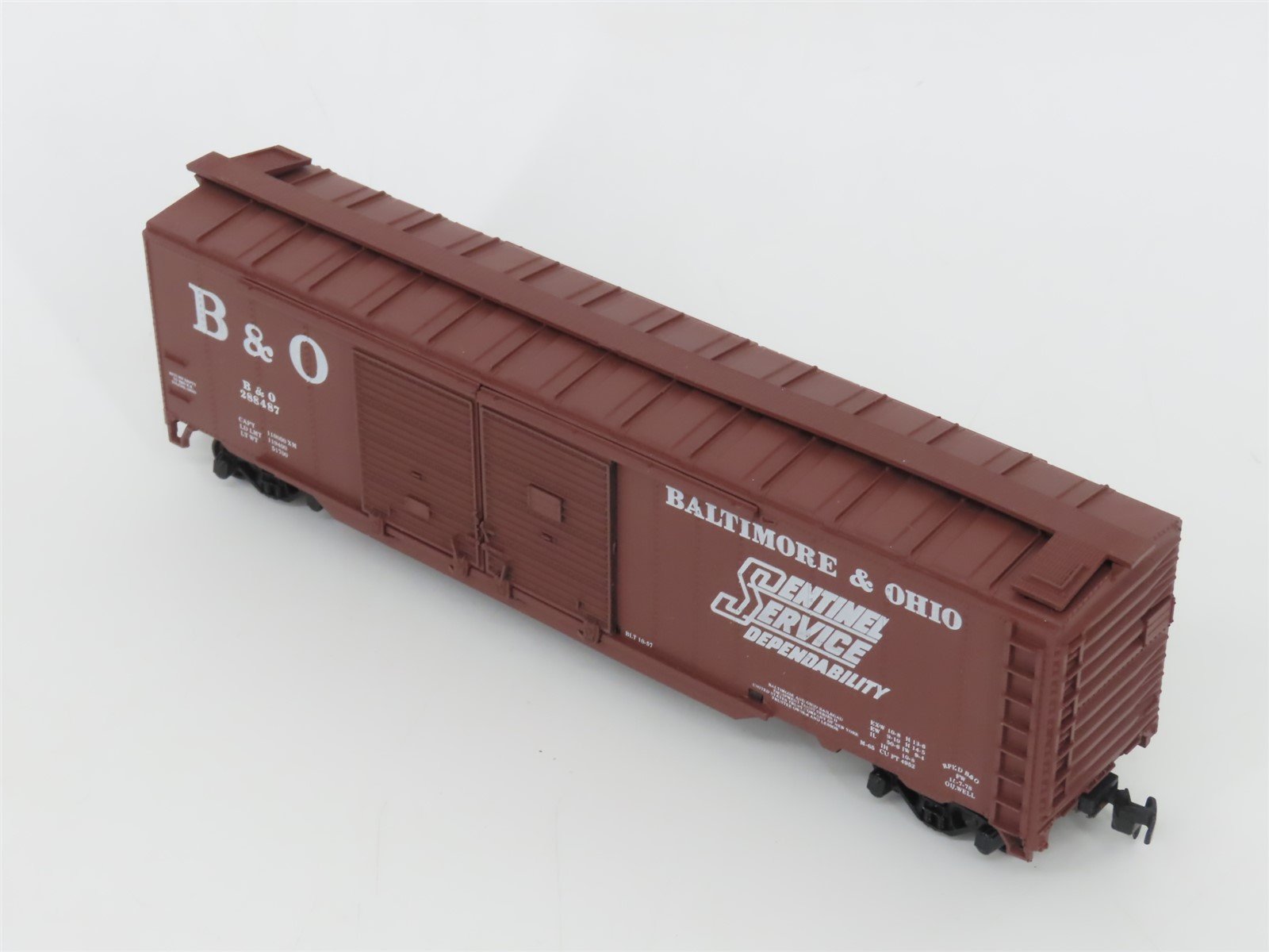 HO Scale Collectors Corner Bev-Bel 1105 B&O Baltimore & Ohio 50' Box Car #288487