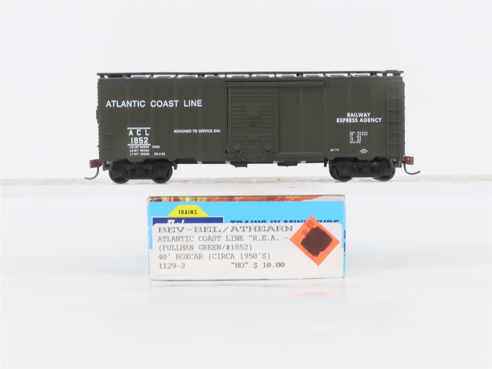HO Scale Bev-Bel/Athearn 1129-2 ACL Atlantic Coast Line 40' Boxcar #1852