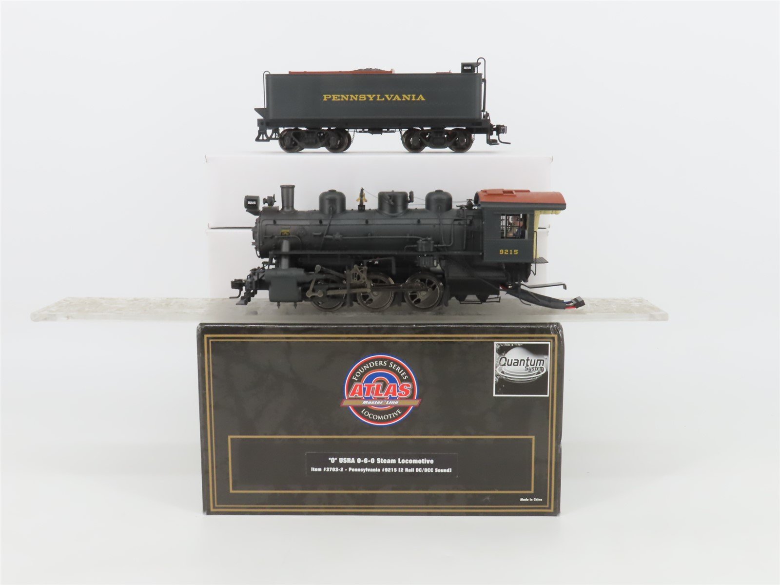 O Scale 2-Rail Atlas 3703-2 PRR Pennsylvania 0-6-0 Steam #9215 w/ DCC & Sound