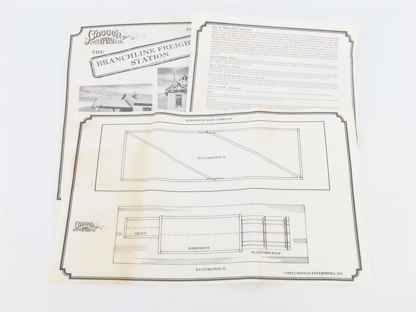O Scale Chooch 6109 Wood Branchline Freight Station Wood Building Kit
