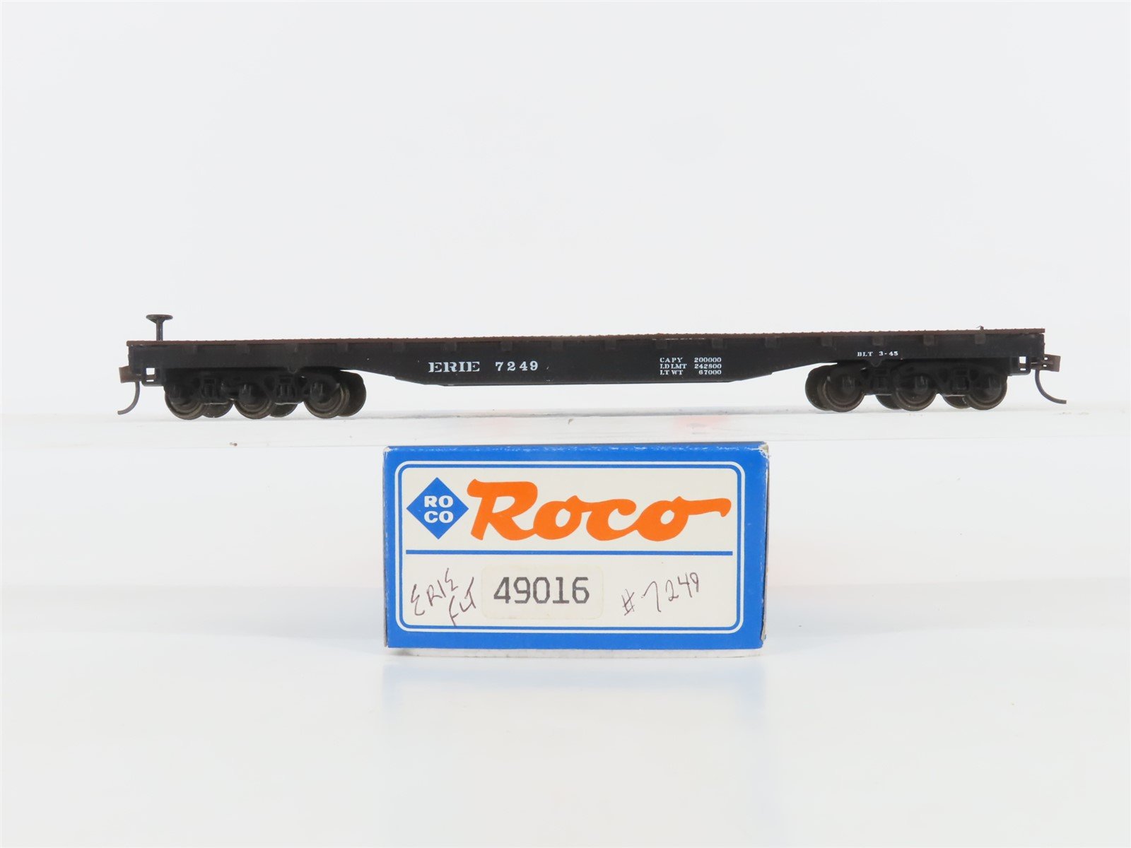 HO Scale Roco 49016 Erie Railway Flatcar #7249