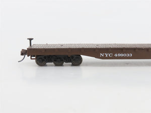 HO Scale Roco 49013 NYC New York Central Flatcar #499038
