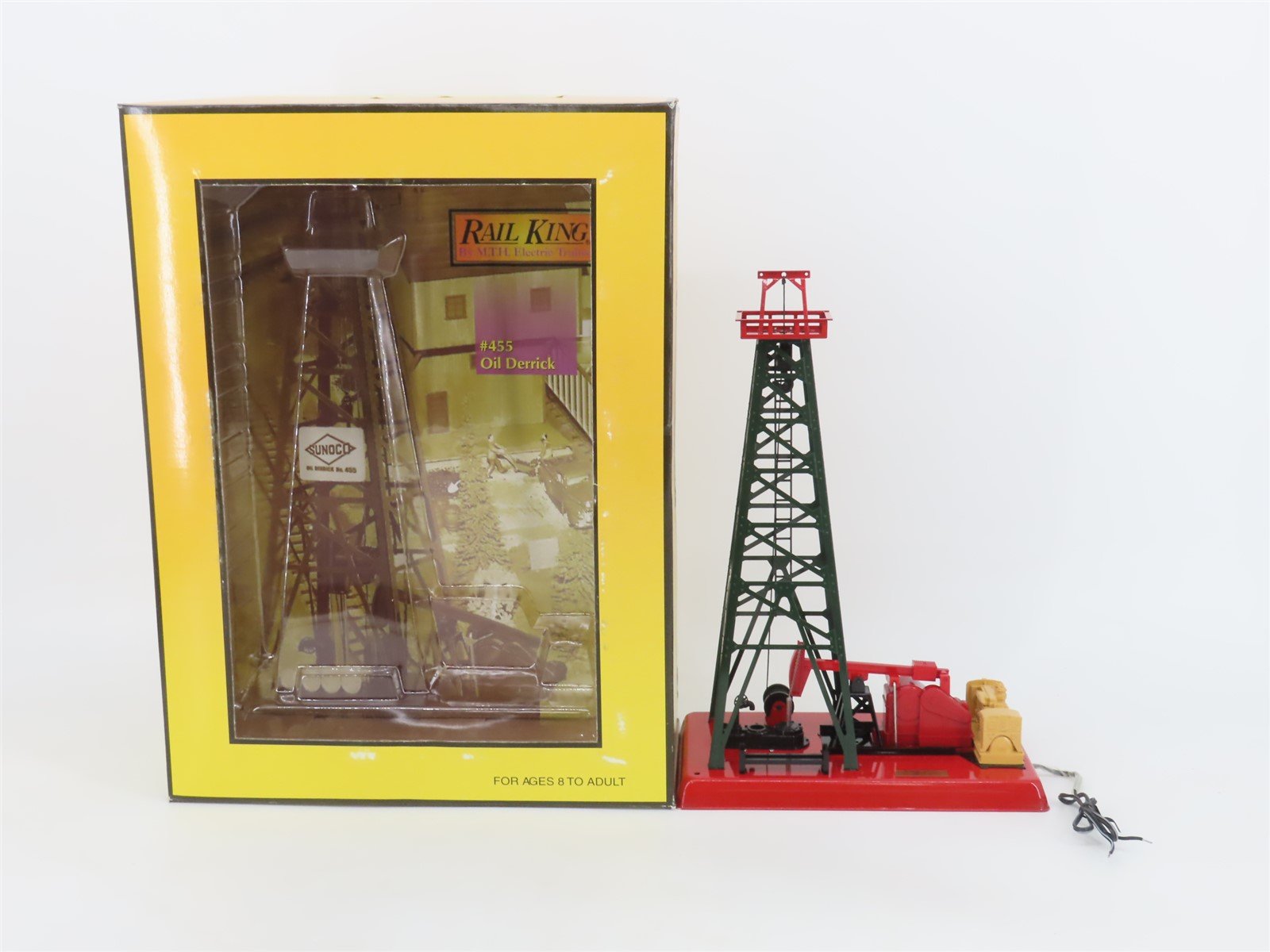 O 1/48 Scale MTH RailKing 30-9027 No. 455 Sunoco Oil Derrick