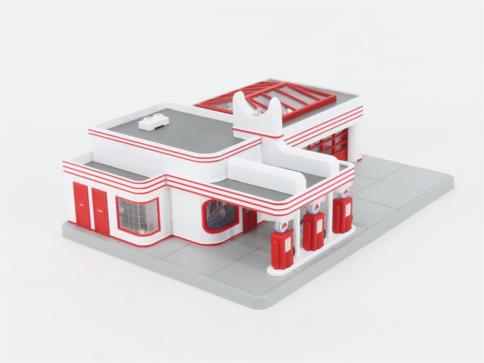 O 1/48 Scale MTH RailKing 30-9113 CITGO Operating Gas Station w/ Sound