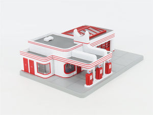 O 1/48 Scale MTH RailKing 30-9113 CITGO Operating Gas Station w/ Sound