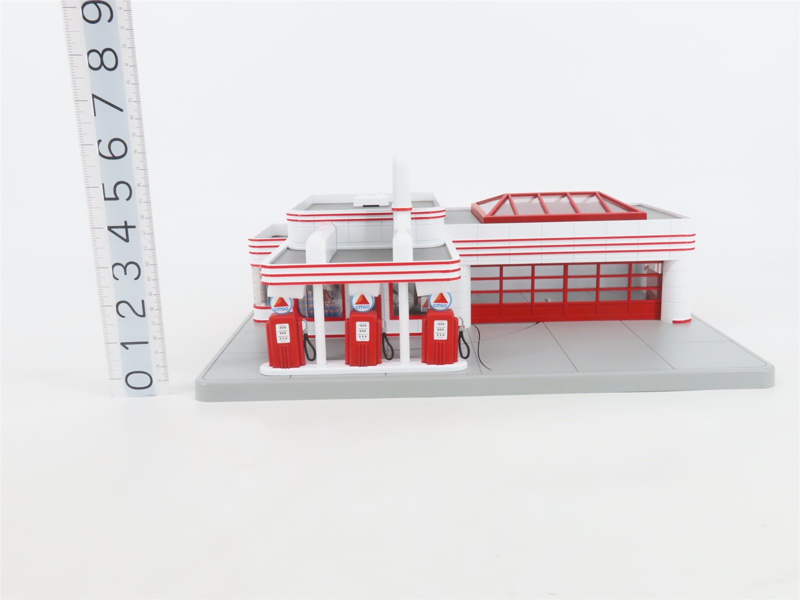 O 1/48 Scale MTH RailKing 30-9113 CITGO Operating Gas Station w/ Sound