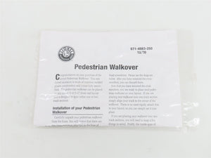 O 1/48 Scale Lionel 6-14083 Pedestrian Walkover