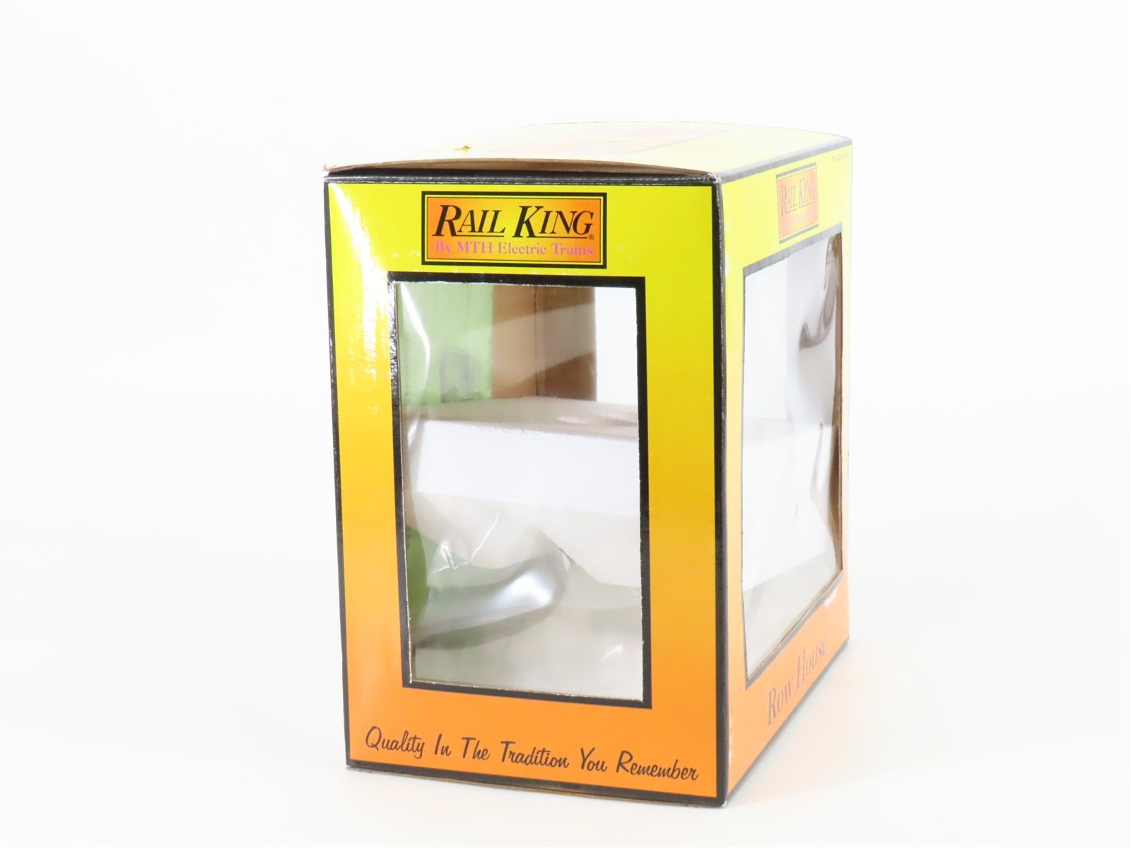 O 1/48 Scale MTH RailKing 30-9044 Row House - Brown w/ Cream Shutters