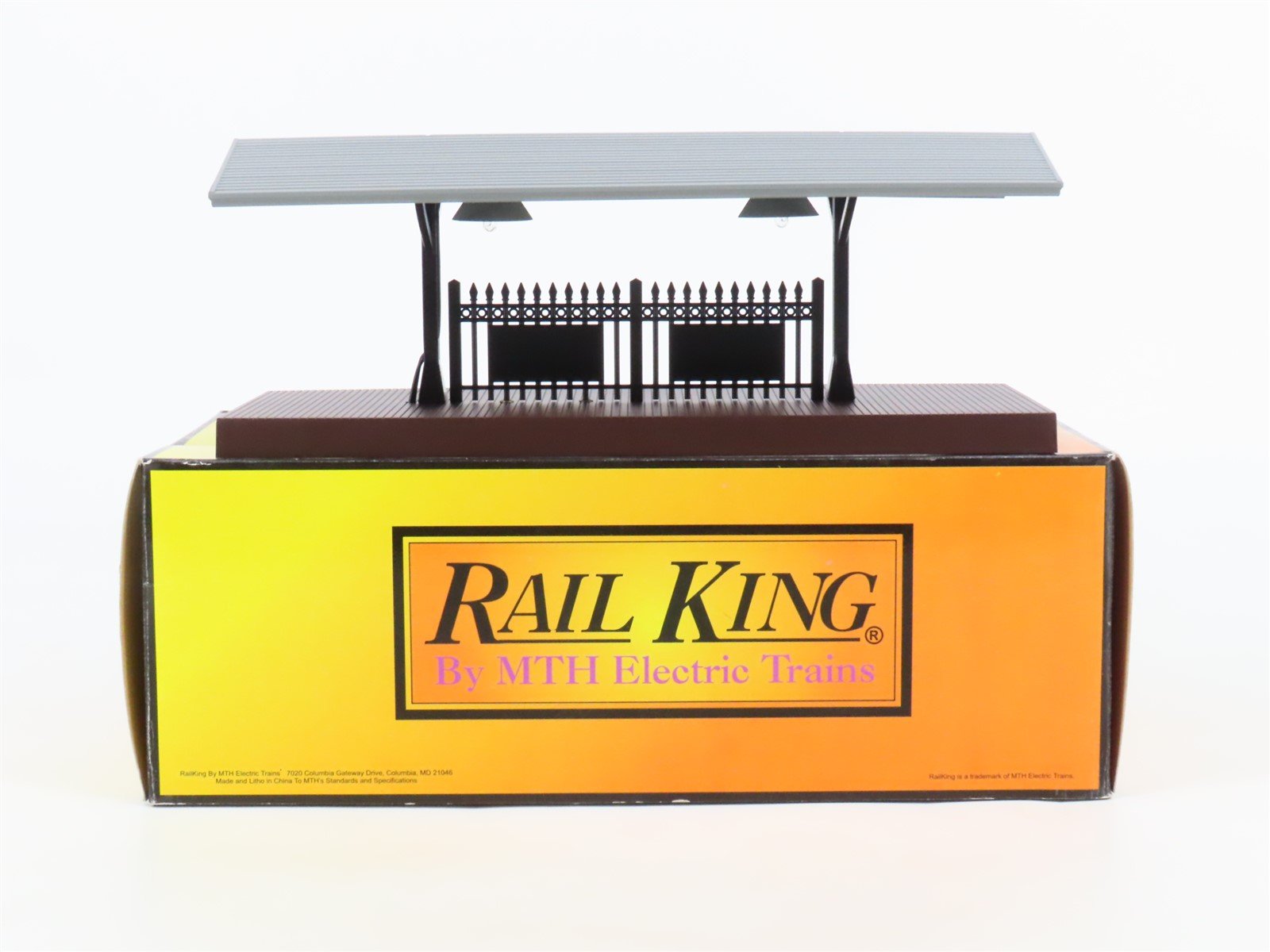 O 1/48 Scale MTH RailKing 30-9006 Passenger Station Platform - Gray & Brown