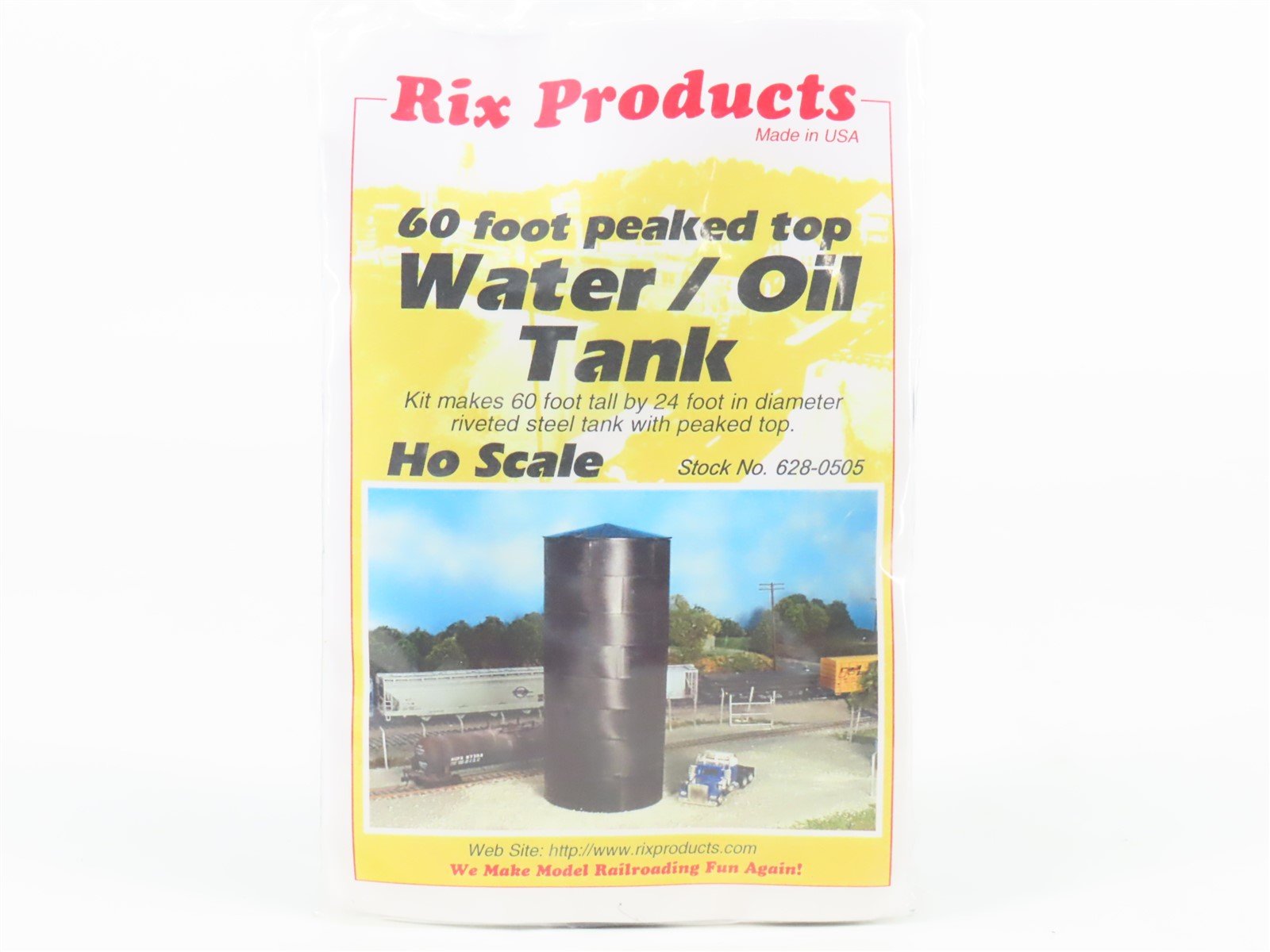 O 1/48 Scale Rix Kit #628-0505 Peaked Top 60' Riveted Steel Water/Oil Tank