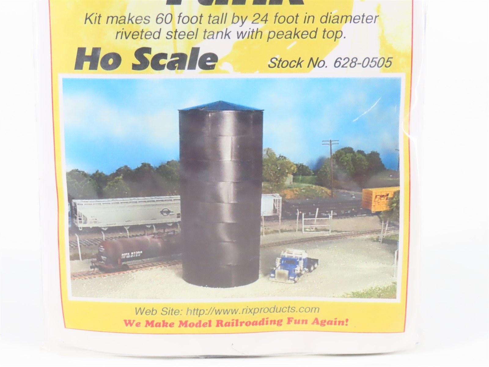 O 1/48 Scale Rix Kit #628-0505 Peaked Top 60' Riveted Steel Water/Oil Tank