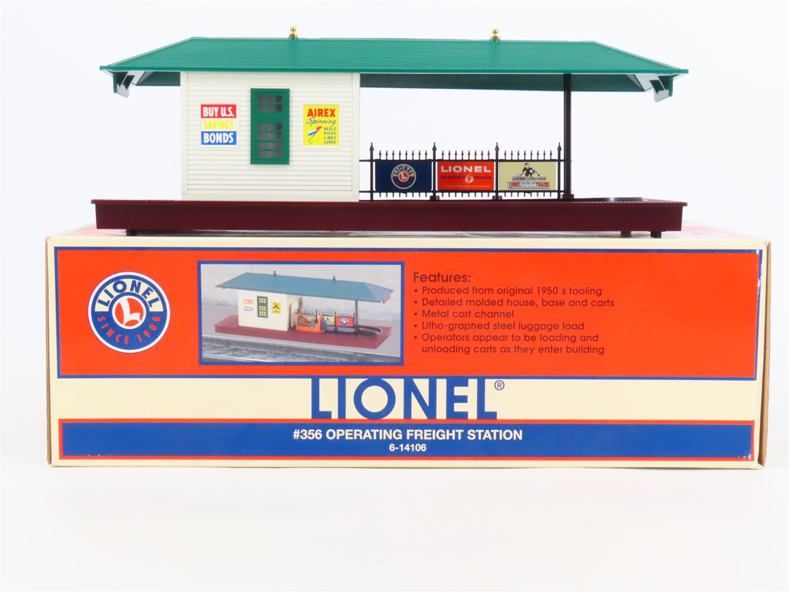 O 1/48 Scale Lionel 6-14106 #356 Operating Freight Station Building