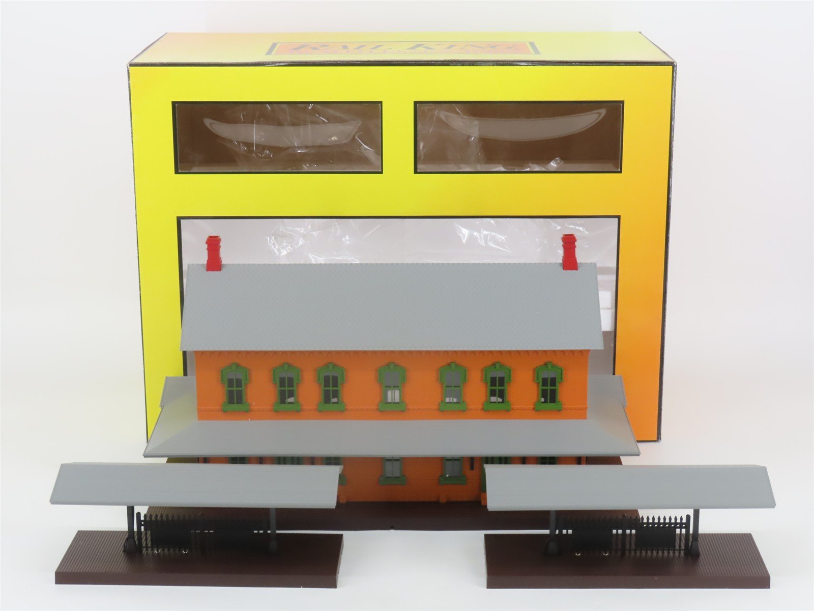 O Gauge MTH Rail King 30-9005 Passenger Station w/ Dual Platforms