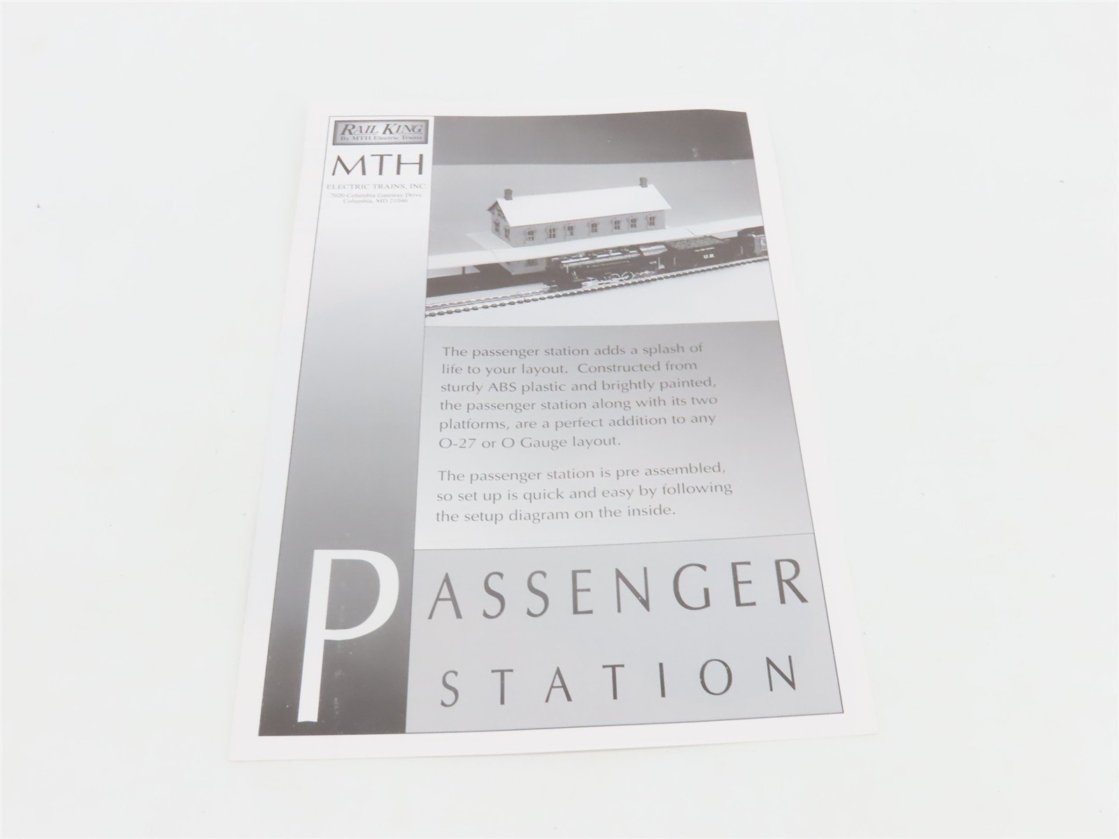 O Gauge MTH Rail King 30-9005 Passenger Station w/ Dual Platforms