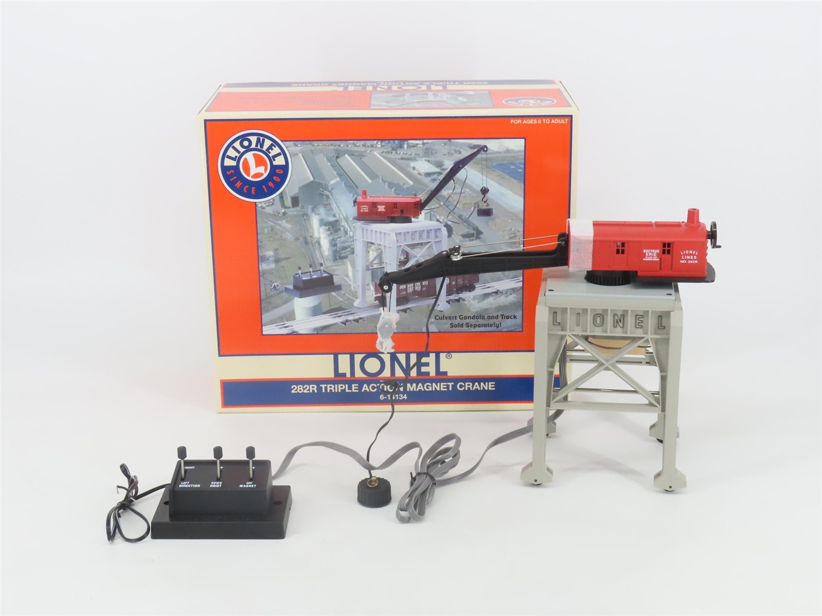 O Gauge Lionel 6-14134 282R Triple Action Magnet Crane