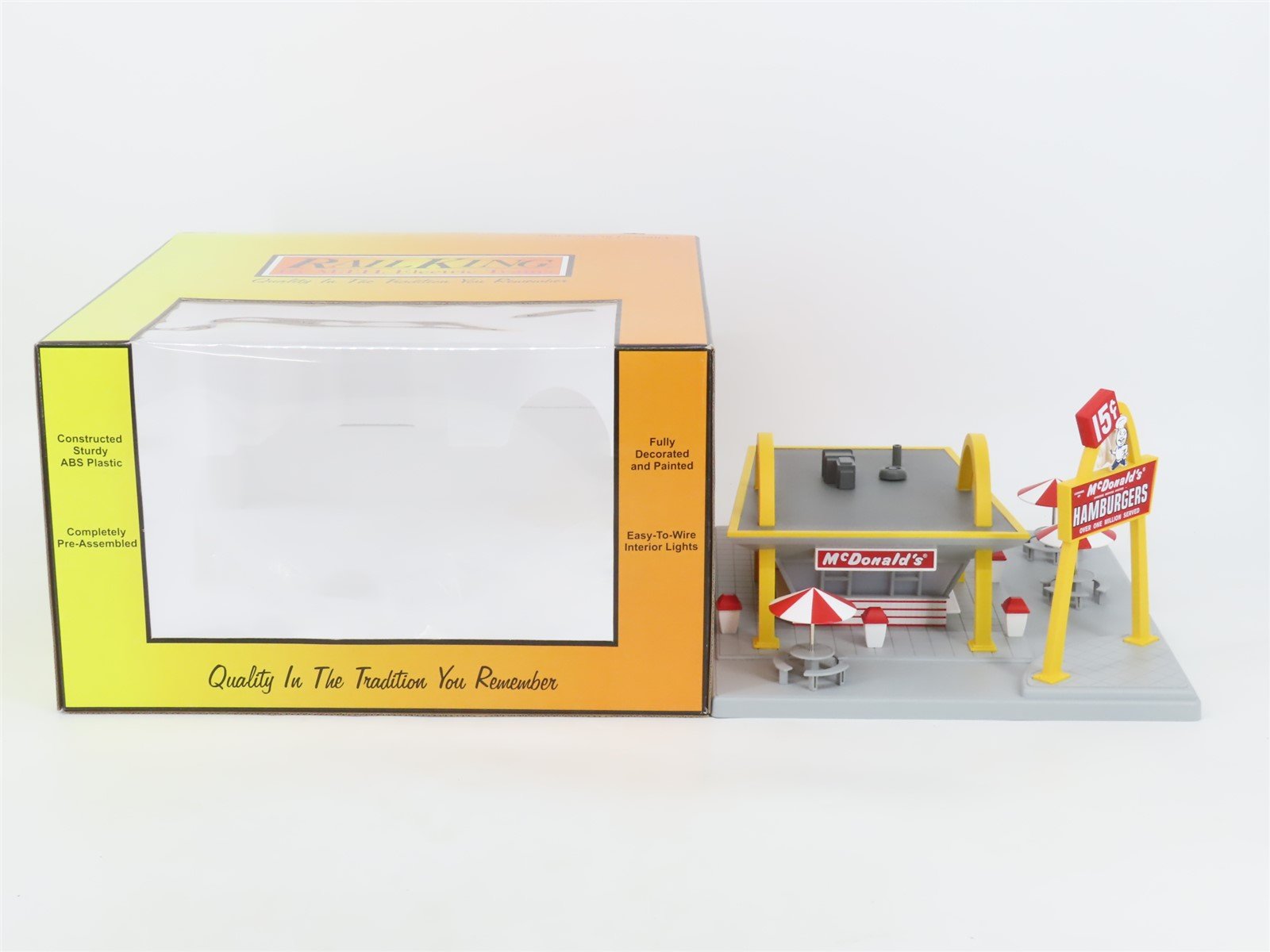 O 1/48 Scale MTH RailKing 30-9034 Original McDonald's Restaurant