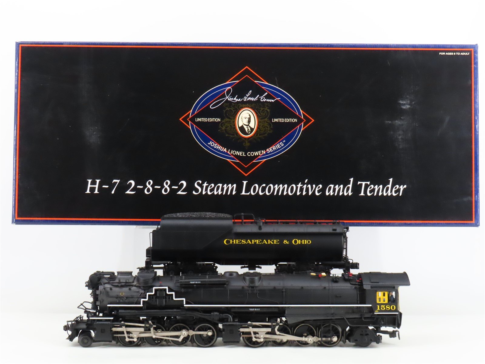 O Gauge 3-Rail Lionel JLC 6-3058 C&O 2-8-8-2 H-7 Steam #1580 w/ TMCC & Sound