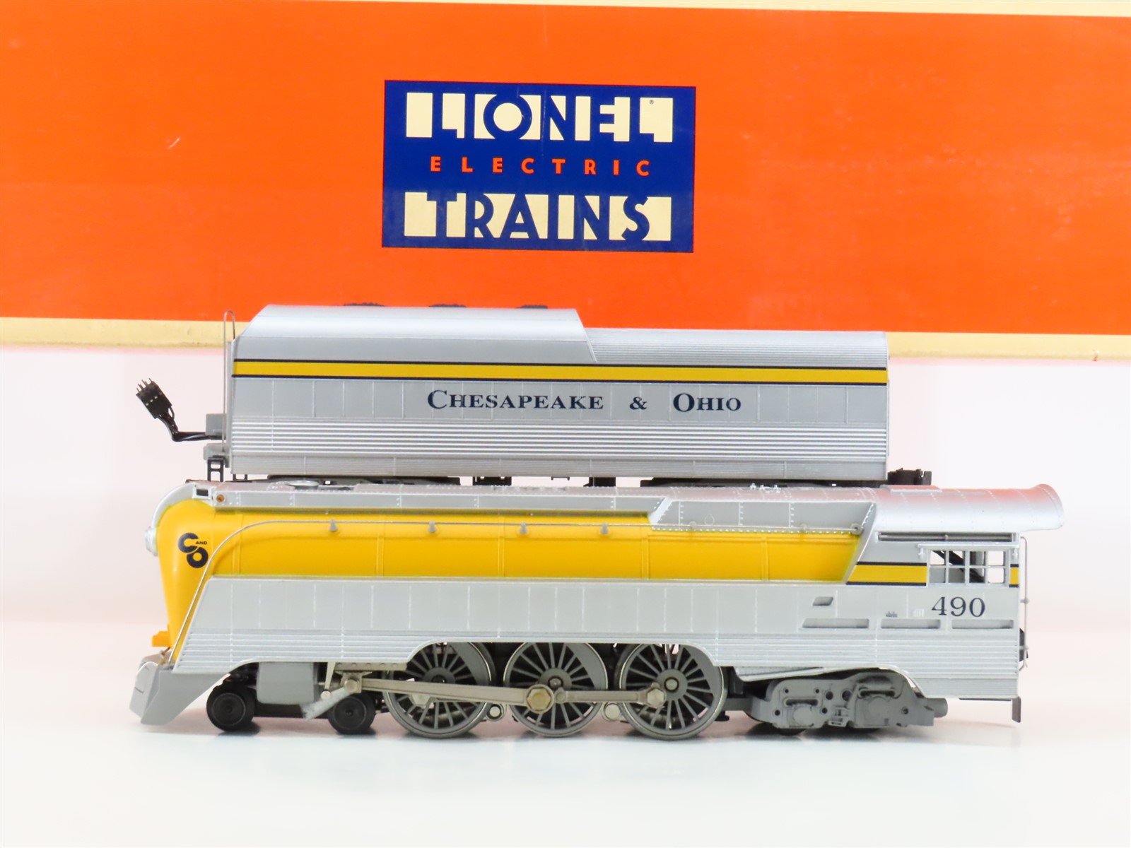 O 3-Rail Lionel Semi-Scale 6-18043 C&O 4-6-4 Hudson Steam #490 w/ TMCC & Sound