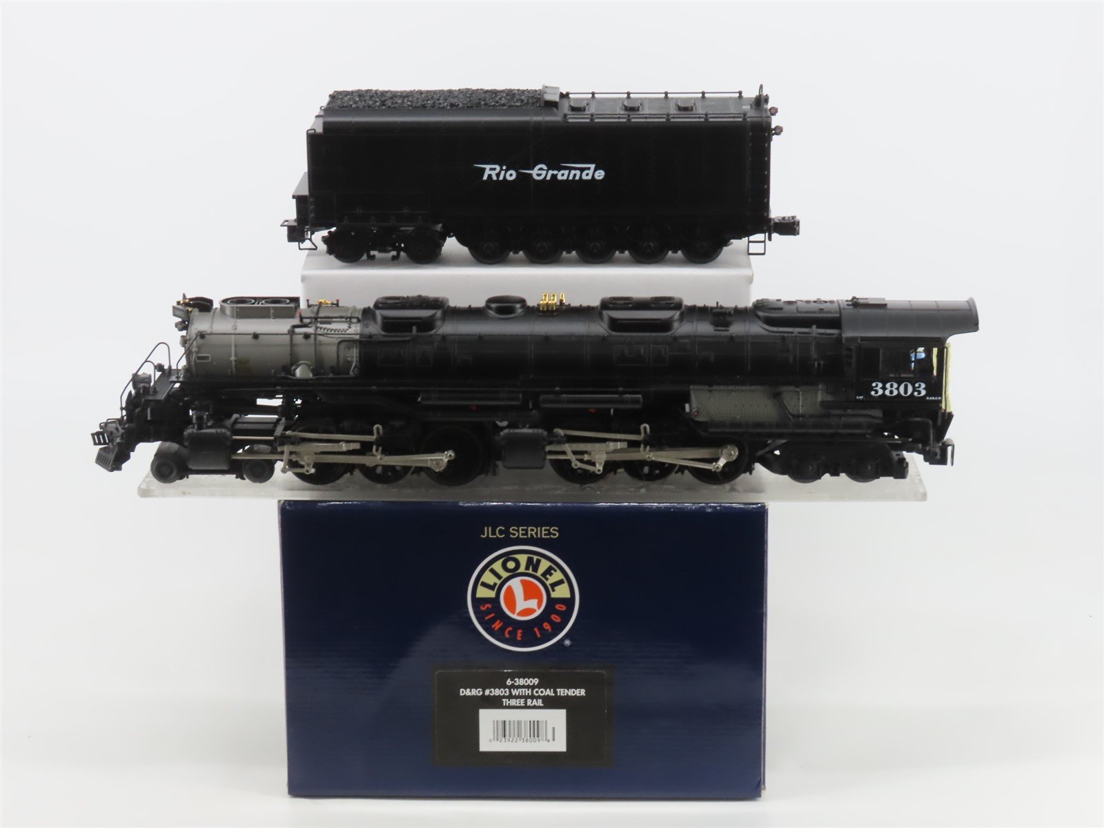 O 3-Rail Lionel JLC 6-38009 D&RGW 4-6-6-4 Challenger Steam #3803 w/ TMCC & Sound