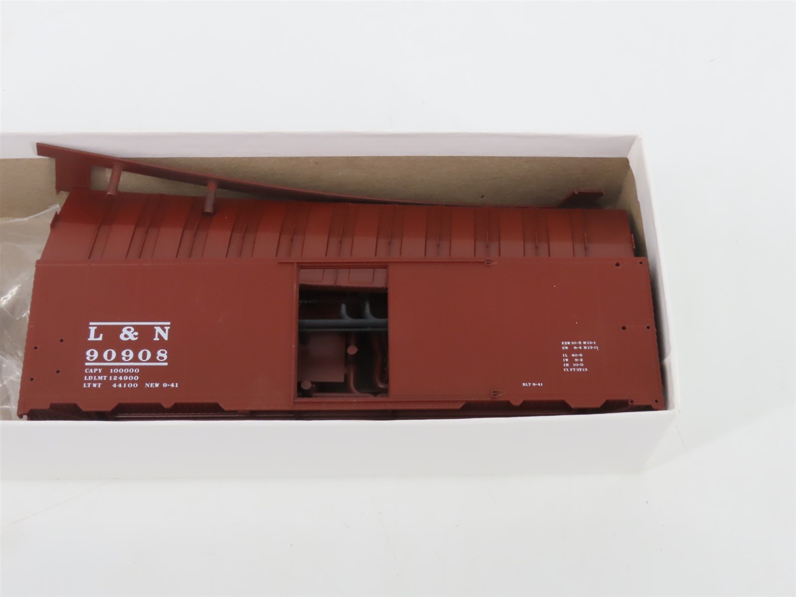 HO Scale IMWX Kit HOBLN988 L&N Louisville & Nashville 40' 1937 Box Car #90908