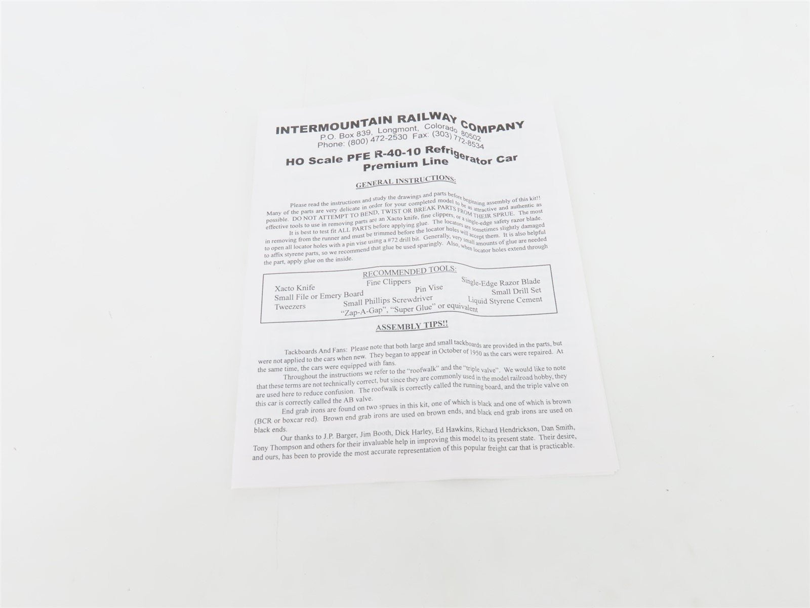 HO InterMountain Kit 41704P-06 UP SP PFE Pacific Fruit Express Reefer #43983