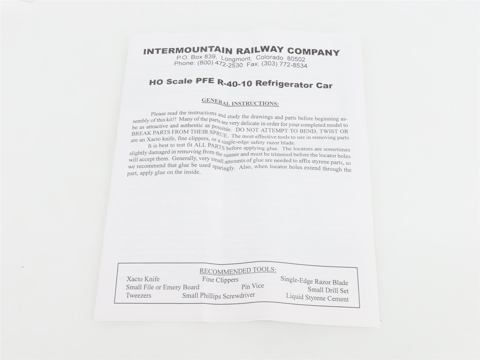 HO InterMountain Kit 41703-01 UP SP PFE Pacific Fruit Express Reefer #42209