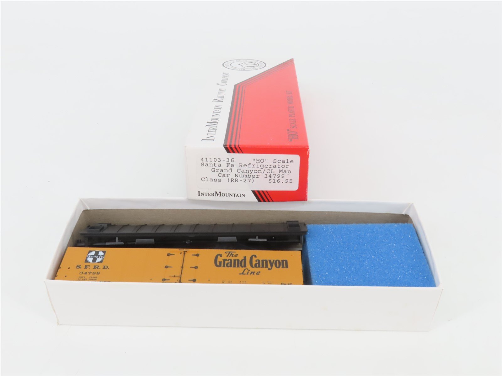 HO Scale InterMountain Kit 41103-36 SFRD Santa Fe "Grand Canyon" Reefer #34799