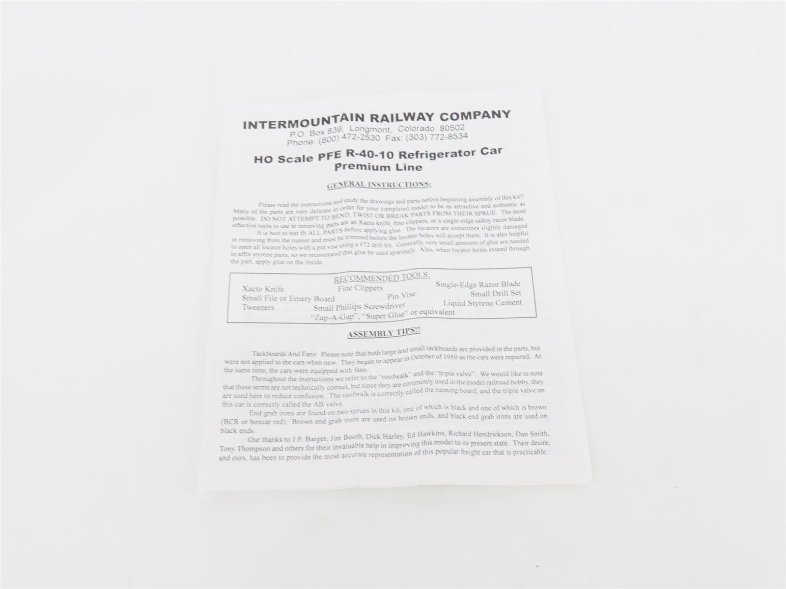 HO InterMountain Kit 41704P-08 UP SP PFE Pacific Fruit Express Reefer #44129