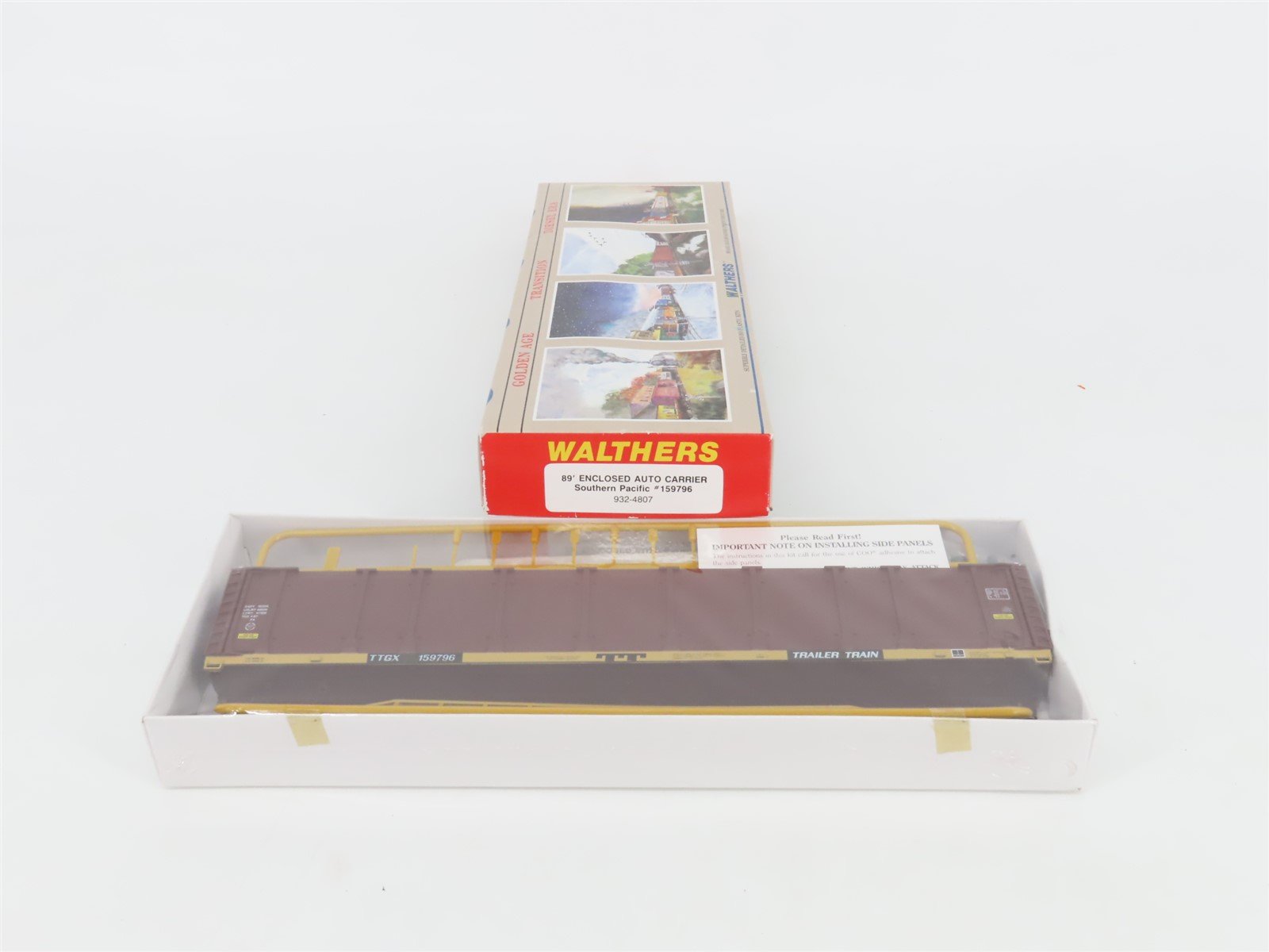 HO Scale Walthers Kit 932-4807 TTGX TTX SP 89' Enclosed Auto Carrier #159796