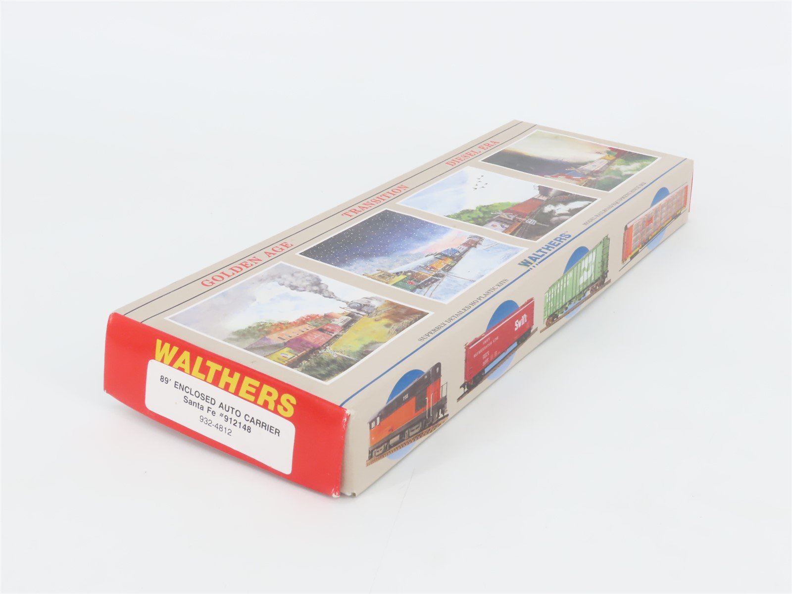 HO Scale Walthers Kit 932-4812 TTGX TTX ATSF 89' Enclosed Auto Carrier #912148