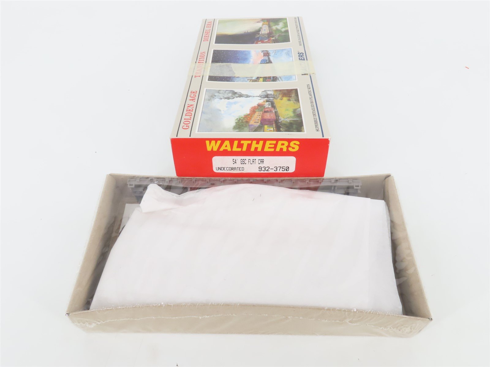 HO Scale Walthers Kit 932-3750 Undecorated 54' GSC Flat Car