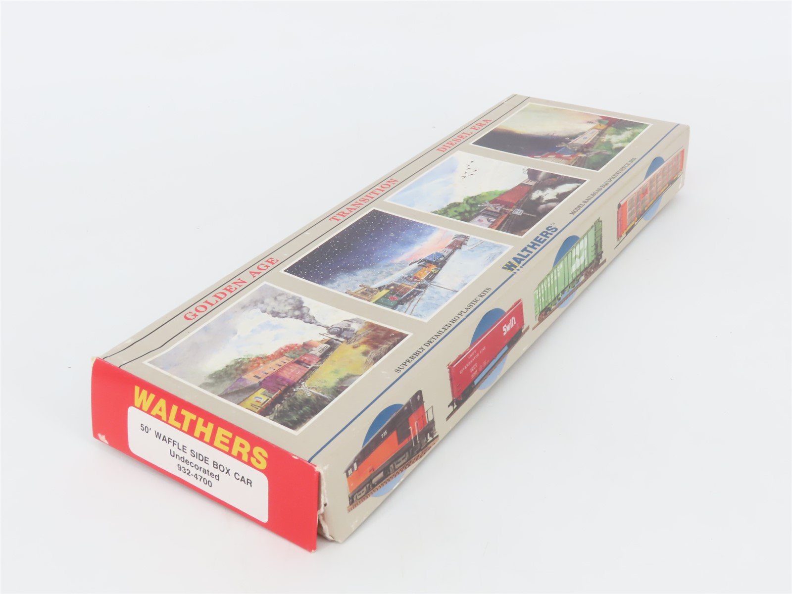 HO Scale Walthers Kit 932-4700 Undecorated 50' Waffle Side Box Car